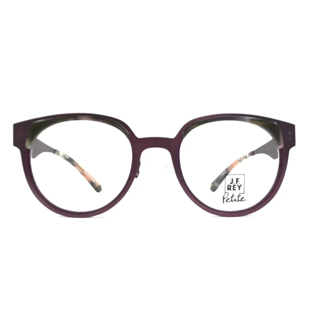 J. F. Rey Petite Eyeglasses Frames PM097 9171 Matte Purple Tortoise 47-20-140